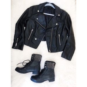 H&M Leather Moto Jacket